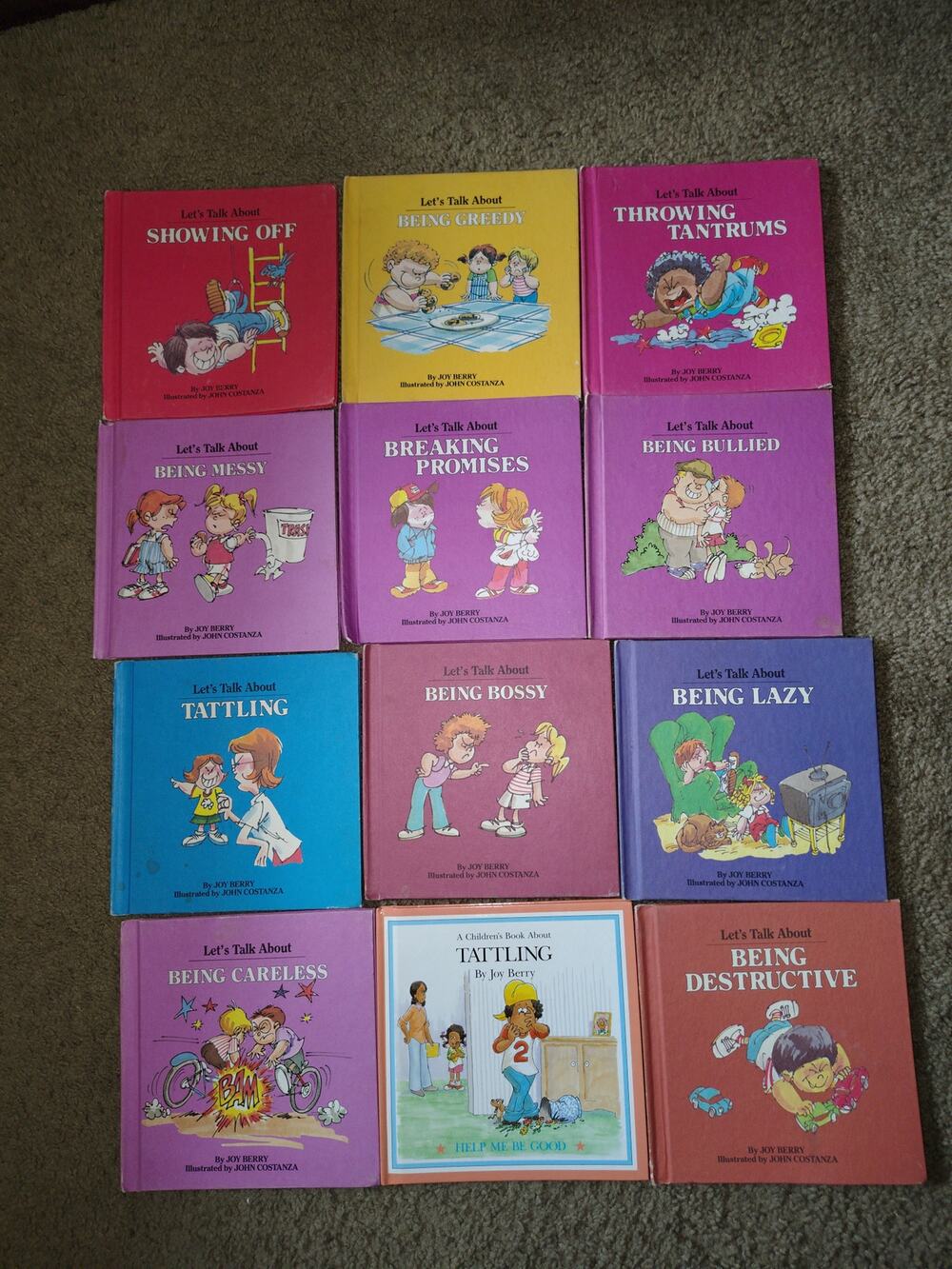 Vintage children's self-help manners book lot Let's Talk About series Berry